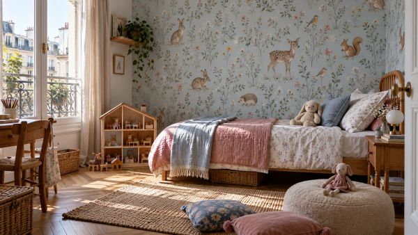 Top inspirations de papiers peints pour une chambre de fille magique