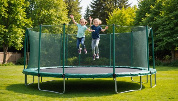 Trampoline jardin : un espace de jeu pour s'entraîner chez soi